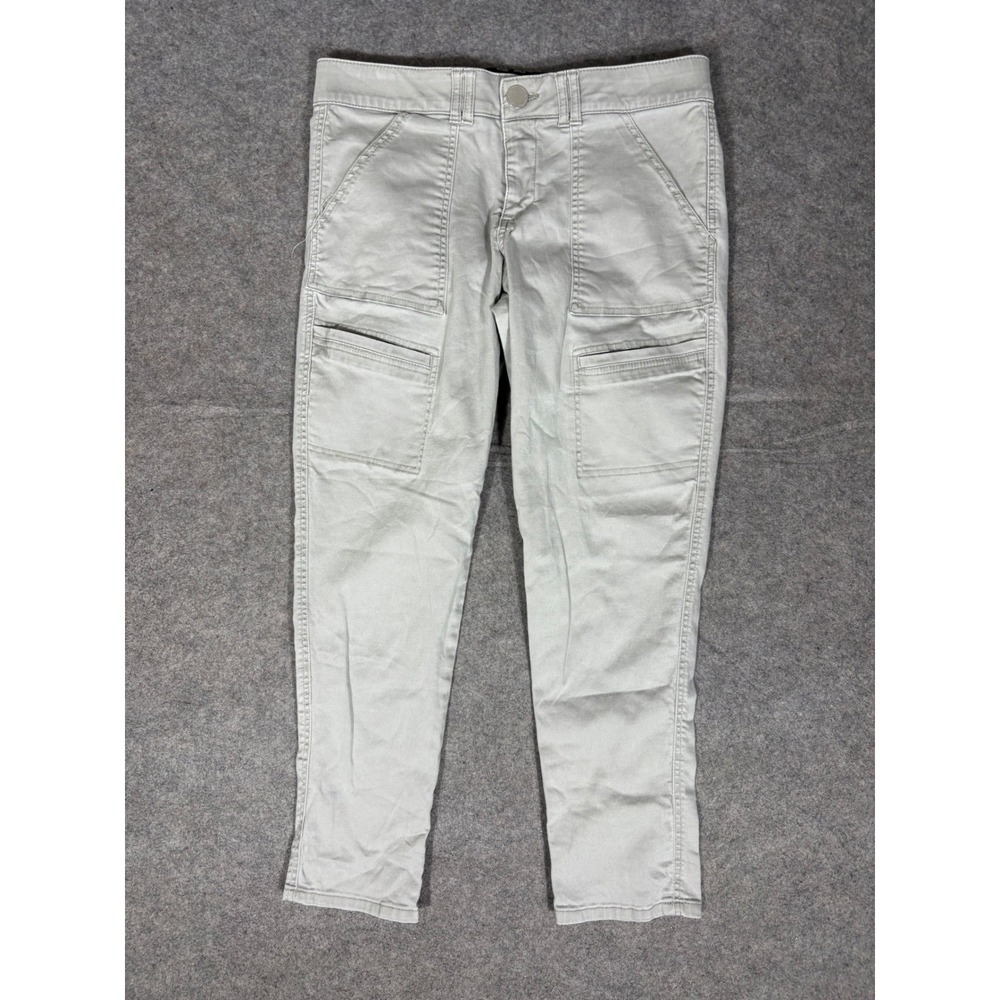 Democracy Womens‎ Ab Technology Cargo Pants Light Khaki Grey Utility Size 10